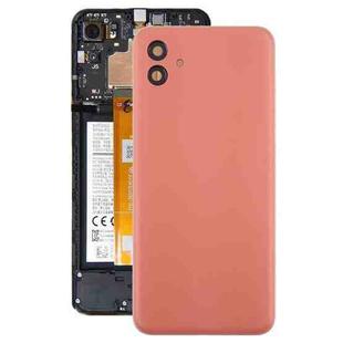 For Samsung Galaxy A04 SM-A045F Back Cover with Camera Lens Cover(Pink)