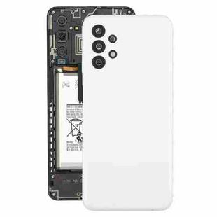 For Samsung Galaxy A13 SM-A135F Back Cover with Camera Lens Cover(White)