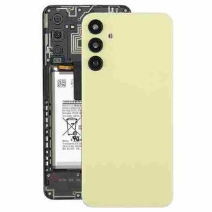 For Samsung Galaxy A15 SM-A155F Back Cover with Camera Lens Cover(Yellow)