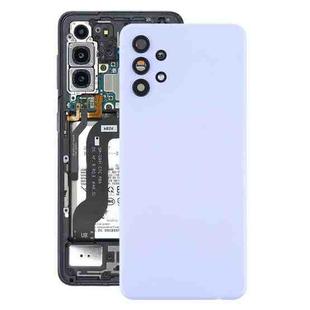 For Samsung Galaxy A32 4G SM-A325F Battery Back Cover with Camera Lens Cover(Purple)