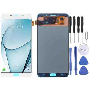 Original Super AMOLED LCD Screen for Galaxy A9 Pro (2016) / A910F Digitizer Full Assembly (White)