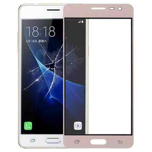For Galaxy J3 Pro / J3110 Front Screen Outer Glass Lens (Gold)