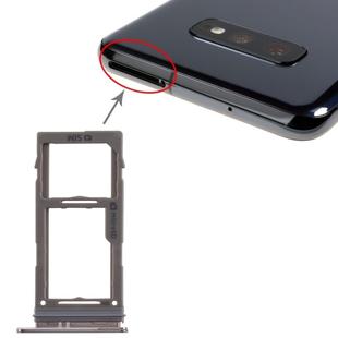 For Samsung Galaxy S10+ / S10 / S10e SIM Card Tray + Micro SD Card Tray (Black)