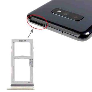 For Galaxy S10+ / S10 / S10e SIM Card Tray + SIM Card Tray / Micro SD Card Tray(Gold)
