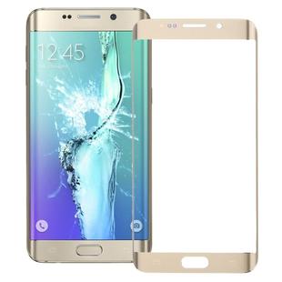 For Galaxy S6 Edge+ / G928  Front Screen Outer Glass Lens (Gold)