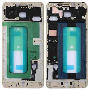 For Galaxy C7 Front Housing LCD Frame Bezel (Gold)