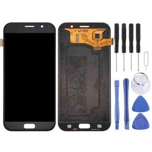 Original Super AMOLED LCD Screen for Galaxy A7 (2017), A720F, A720F/DS with Digitizer Full Assembly (Black)