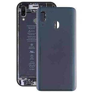 For Galaxy A20 SM-A205F/DS Battery Back Cover (Black)