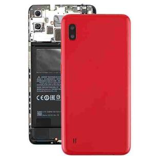 For Galaxy A10 SM-A105F/DS, SM-A105G/DS Battery Back Cover with Camera Lens & Side Keys (Red)