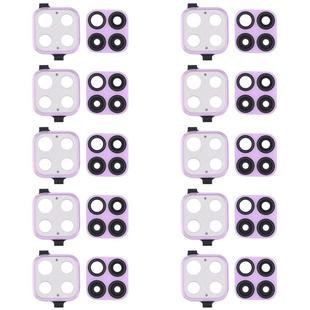 For Huawei Nova 6 SE  10pcs Camera Lens Cover (Purple)