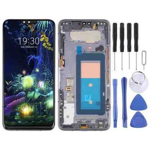 LCD Screen and Digitizer Full Assembly With Frame for LG V50 ThinQ 5G LM-V500 LM-V500N LM-V500EM LM-V500XM LM-V450PM LM-V450(Black)