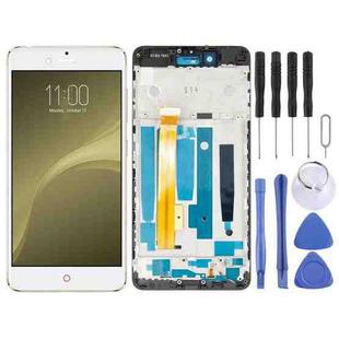 OEM LCD Screen for ZTE Nubia Z11 Mini S NX549J  Digitizer Full Assembly with Frame（White)