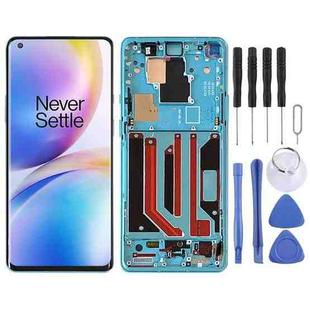For OnePlus 8 Pro IN2023 Digitizer Full Assembly With Frame OEM LCD Screen (Green)