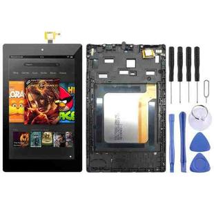 OEM LCD Screen for Amazon Kindle Fire HD 7 2017 SR043KL  Digitizer Full Assembly with Frame（Black)