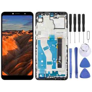 LCD Screen and Digitizer Full Assembly With Frame for Alcatel 5032 5032D 5032A 5032J OT5032 5032W(Black)