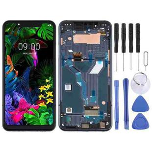 LCD Screen for LG G8s ThinQ LMG810, LM-G810, LMG810EAW with Digitizer Full Assembly With Frame (Black)
