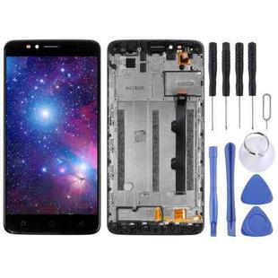 LCD Screen and Digitizer Full Assembly With Frame for T-Mobile Revvl Plus c3701a(Black)