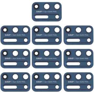 10 PCS Back Camera Lens for Motorola Moto G9 Plus XT2087-1 (Blue)