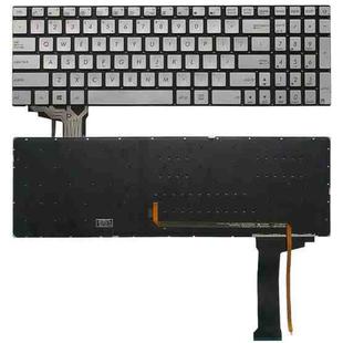 US Version Keyboard with Keyboard Backlight for Asus GL552 GL552J GL552JX GL552V GL552VL GL552VW N552VW N552VX G771JM G771JW(Silver)