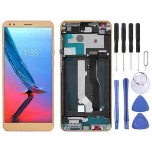 OEM LCD Screen for ZTE Blade V9 V0900  Digitizer Full Assembly with Frame（Gold)