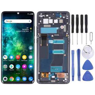 Original LCD Screen for TCL 10 Pro Digitizer Full Assembly with Frame (Grey)