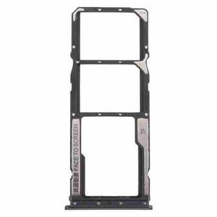 SIM Card Tray + SIM Card Tray + Micro SD Card Tray for Xiaomi Poco M3 M2010J19CG M2010J19CI (Black)