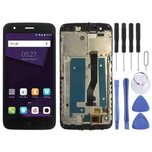 OEM LCD Screen for ZTE Blade V8 Lite  Digitizer Full Assembly with Frame（Black)