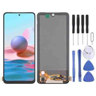 Original AMOLED Material LCD Screen and Digitizer Full Assembly for Xiaomi Redmi Note 10 4G / Redmi Note 10S / Redmi Note 11 SE India / Poco M5s  M2101K7AI, M2101K7AG