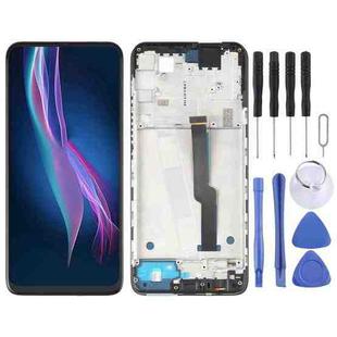 TFT LCD Screen for Motorola One Fusion+ PAKF0002IN Digitizer Full Assembly with Frame (Black)