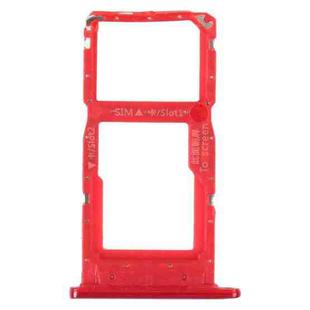 SIM Card Tray + SIM Card Tray / Micro SD Card Tray for Honor 9S (Red)