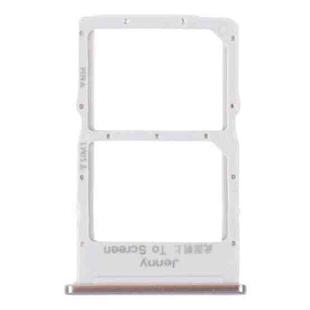 SIM Card Tray + NM Card Tray for Huawei Nova 7i (Silver)