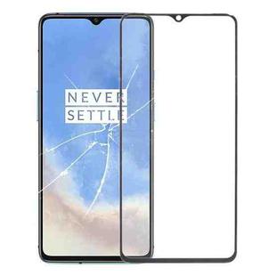 For OnePlus 7T Front Screen Outer Glass Lens (Black)