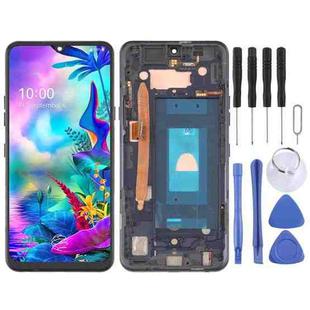 Original LCD Screen for LG G8X ThinQ LMG850EMW LM-G850 Digitizer Full Assembly with Frame (Black)