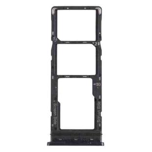For Tecno Spark 5 Air KD6a SIM Card Tray + SIM Card Tray + Micro SD Card Tray (Black)