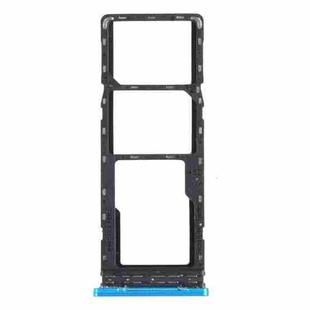 For Infinix Hot 10s / Hot 10T X689B X689 X689C SIM Card Tray + SIM Card Tray + Micro SD Card Tray (Blue)