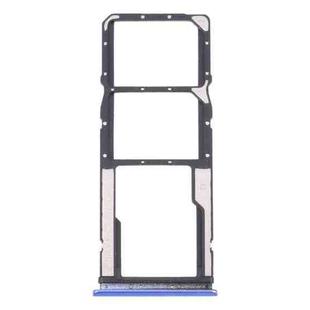 SIM Card Tray + SIM Card Tray + Micro SD Card Tray for Xiaomi Redmi 9T 4G / Redmi Note 9 4G J19S M2010J19SC M2010J19SG M2010J19SY (Blue)