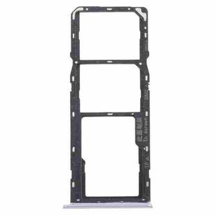 For OPPO Realme C15 RMX2180  SIM Card Tray + SIM Card Tray + Micro SD Card Tray (Silver)