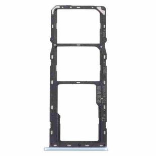 For OPPO A15 CPH2185  SIM Card Tray + SIM Card Tray + Micro SD Card Tray (Blue)