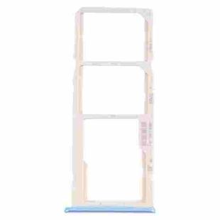 For OPPO A35 CPH2179  SIM Card Tray + SIM Card Tray + Micro SD Card Tray (Blue)