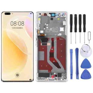 LCD Screen and Digitizer Full Assembly With Frame for Huawei Nova 8 Pro 5G(Silver)