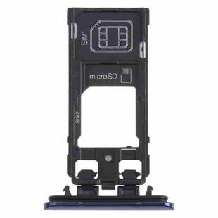 SIM Card Tray + SIM Card Tray / Micro SD Card Tray for Sony Xperia 5 (Blue)