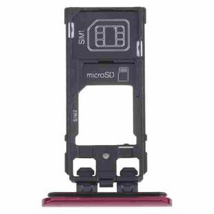 SIM Card Tray + SIM Card Tray / Micro SD Card Tray for Sony Xperia 5 (Red)