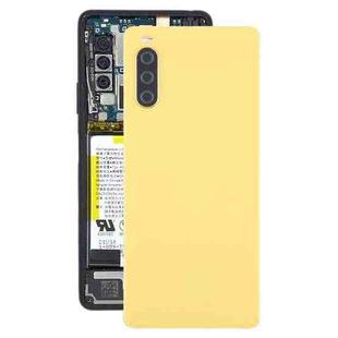 For Sony Xperia 10 III Battery Back Cover(Yellow)
