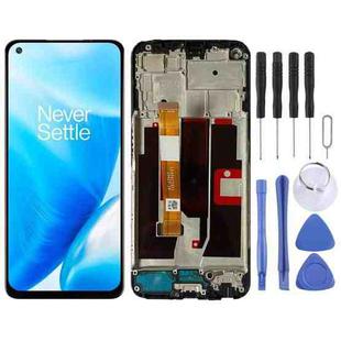 For OnePlus Nord N200 5G DE2118 Digitizer Full Assembly with Frame OEM LCD Screen (Black)