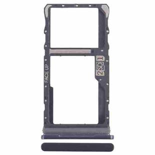 For Motorola Moto G50 SIM Card Tray + Micro SD Card Tray (Black)