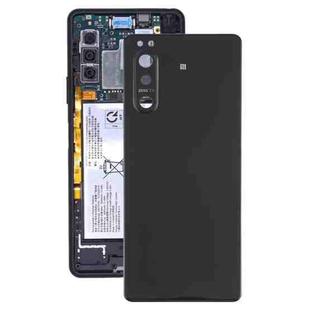 Battery Back Cover with Camera Lens Cover for Sony Xperia 5 II(Black)