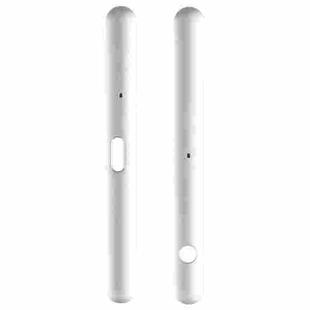 1 Pair Upper and Lower Part Sidebar For Sony Xperia XZ1(Silver)