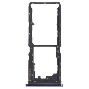 For vivo Y30 Standard / Y12s SIM Card Tray + SIM Card Tray + Micro SD Card Tray (Black)