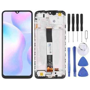 Original LCD Screen and Digitizer Full Assembly with Frame for Xiaomi Redmi 9A / Redmi 9C / Redmi 9C NFC / Redmi 9AT / Redmi 9i / Redmi 9 Activ / Poco C31 / Redmi 10A(Black)