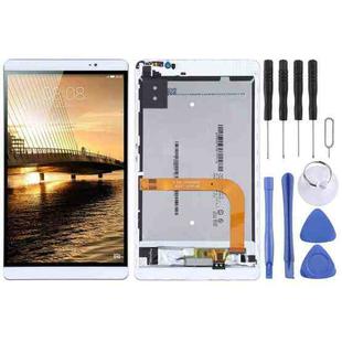 Original LCD Screen for Huawei MediaPad M2 8.0 M2-801L Digitizer Full Assembly with Frame(White)